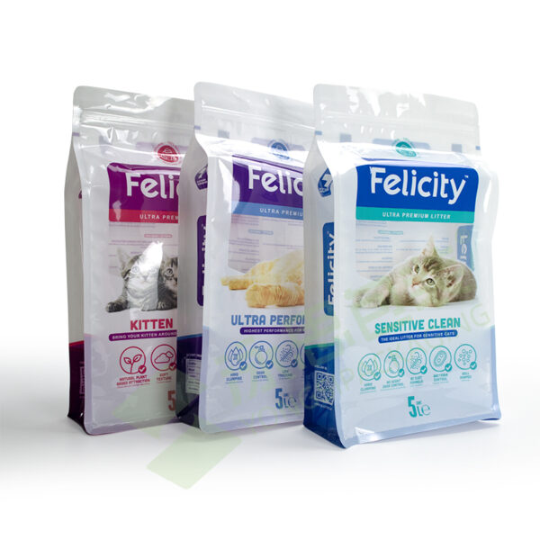 Durable and attractive cat food packaging designed to preserve freshness and boost brand appeal. Available in custom sizes and prints.