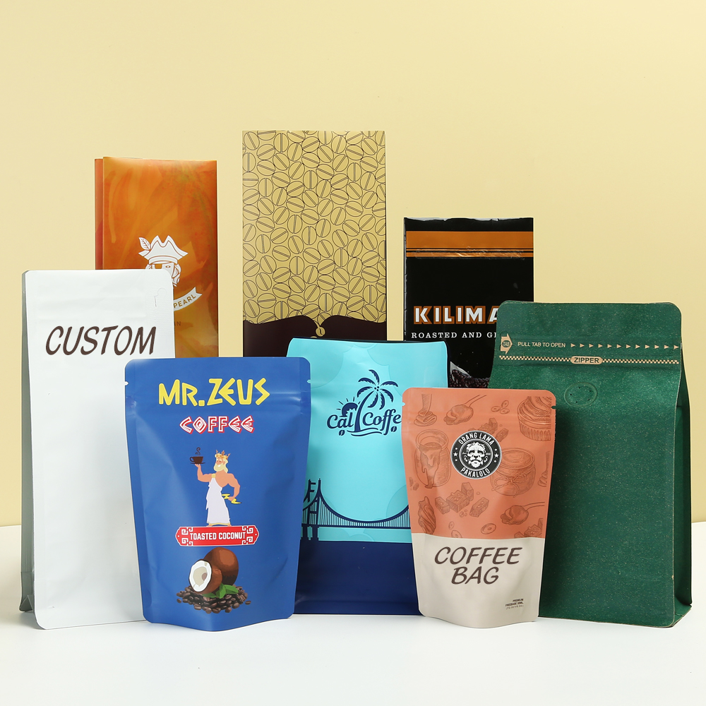 stand up coffee bags - custom coffee packaging