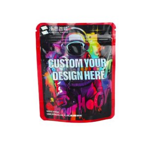 Matte Black 3.5 Gram Mylar Bags Low MOQ Mini Sachets Resealable Ziplock Pouch for Milk Jelly Chewing Gum Digital Printed
