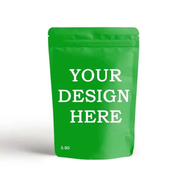 Custom Printed Stand up Pouch 3.5 3.5g 7g My Logo Colored Candy Child Proof Smell Ziplock Cookie Packaging Designer Mylar Bags - 图片 2