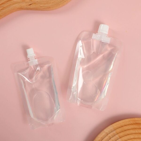 Custom Logo Transparent Juice Packing Bags Stand up Spout Pouch for Drink Bag - 图片 3