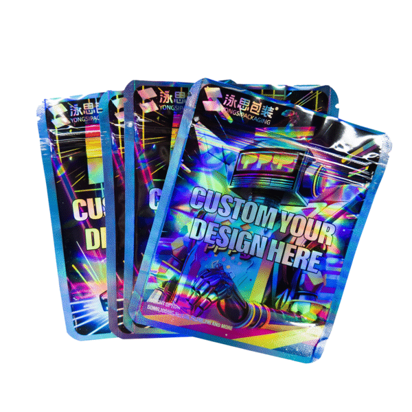 Mylar Bags Stand up Pouch Packaging Ziplock Edibles Custom Logo Printed for Food Storage Chip With Window Cookie Zipper Coffee - 图片 2