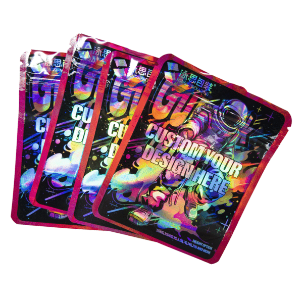 Mylar Bags Stand up Pouch Packaging Ziplock Custom Printed for Food Storage Ziplock Edible Logo Coffee Plastic Smell Proof Bags - 图片 3