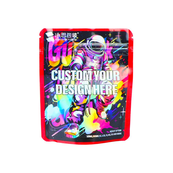 Custom Printed 3.5 3.5g/7g/1oz With My Logo Smell Resealable Proof Packaging Design Child Pouch Stand up Ziplock Pound Mylar Bag - 图片 3