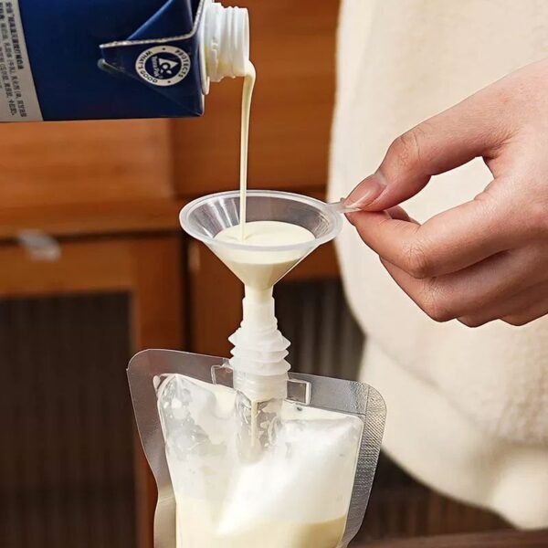 Custom Logo Transparent Juice Packing Bags Stand up Spout Pouch for Drink Bag - 图片 5