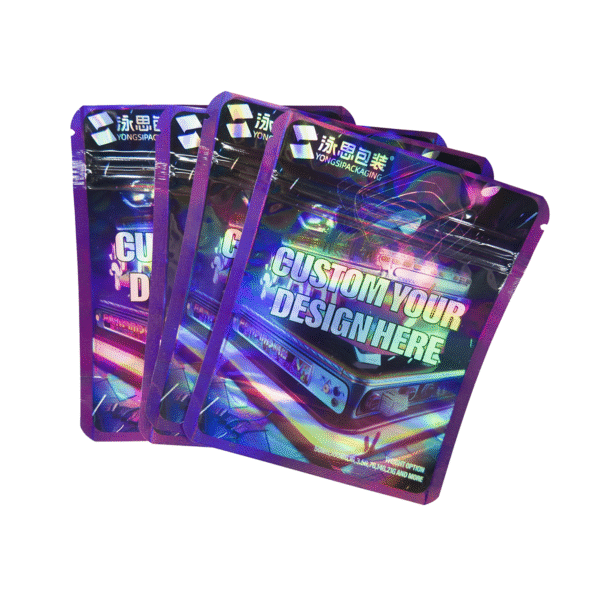 Mylar Bags Stand up Pouch Packaging Ziplock Custom Printed for Food Storage Ziplock Edible Logo Coffee Plastic Smell Proof Bags - 图片 2
