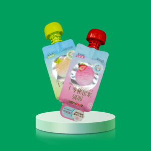 Custom Logo Transparent Juice Packing Bags Stand up Spout Pouch for Drink Bag