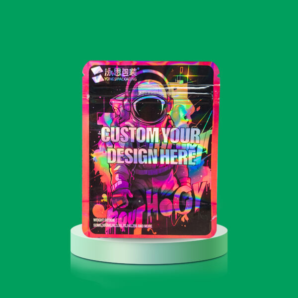 Mylar Bags Stand up Pouch Packaging Ziplock Edibles Custom Logo Printed for Food Storage Chip With Window Cookie Zipper Coffee