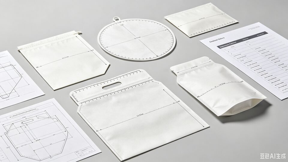 Custom flexible packaging solution samples