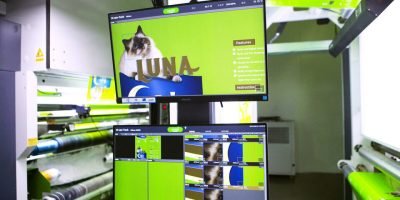 Flexible packaging film on a modern printing press